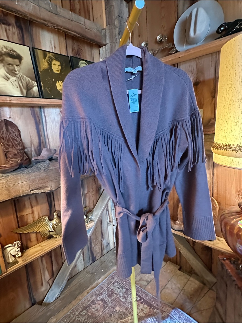 LOFT fringe sweater